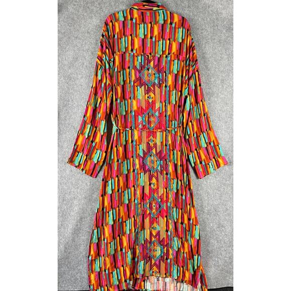 Savanna Jane Maxi Dress Women 1X Embroidered Tribal Southwest Boho Colorful NEW - Picture 13 of 16